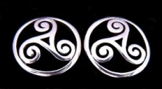 Alija - Celtic triskele (earrings in silver)