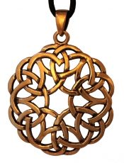Amena - Keltische Herzen (Kettenanhnger in Bronze)