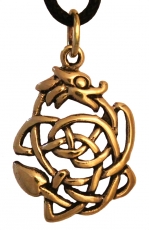 Dagan - Kleiner Glcksdrache (Kettenanhnger in Bronze)