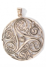 Large Triskele Amulet Danu (Pendant in Bronze)