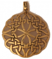 Groer keltischer Knoten Syanna (Kettenanhnger in Bronze)