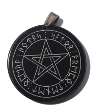 Witch Pentagram (Pendant from Horn)