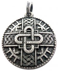 Merowinger Amulett (Kettenanhnger in Altsilber)