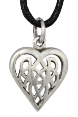 Amina – keltisches Herz (Kettenanhnger in Silber)