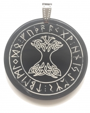 Tree of Life in the Runic Circle (Pendant from Horn)
