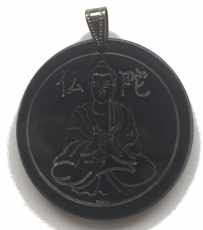 Buddha (Kettenanhnger aus Horn)