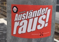 Auslnder raus! (50x Propaganda Sticker)
