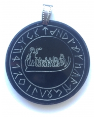 Rock ship in the circle of the Bardenrunes (Pendant of horn)