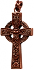 KELTENKREUZ VON AHENNY Altbronze (Kettenanhnger)