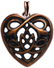 CELTIC HEART Altbronze (Kettenanhnger)