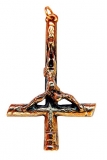 Inverted Cross 24 Carat Gold plated (Pendant)
