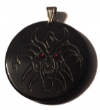 Demon with fiery eyes small (Pendants from Horn)
