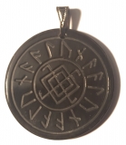 Runenamulett Aluna (Kettenanhnger aus Horn)