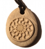 Black Sun white (Pendant of stone)