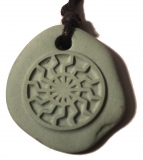 Black Sun green-gray (Pendant of stone)