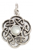 Nuada - Keltischer Knoten Perlmuntt (Kettenanhnger in Silber)