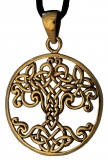 Varuna - Keltischer Lebensbaum (Kettenanhnger in Bronze)