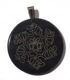 Om Lotus (Pendant from Horn)