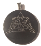 Odins Ravens 2 - Hugin and Munin (Pendant from Horn)