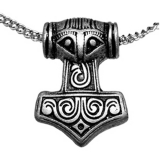 Thorhammer (Kettenanhnger in Altsilber)