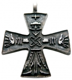 Odins Kreuz (Kettenanhnger in Altsilber)