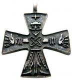 Odins Cross (Pendant in antiqued silver)