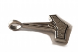 Thors Hammer mit Runen (Kettenanhnger in Silber)