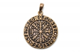Wikinger Runen Kompass - Ragson (Kettenanhnger in Bronze)
