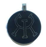 Rune Amulet Health Spell - 2 sided (Pendant from Horn)