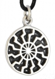 Black sun (Pendant in silver)