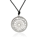 Black Sun in the Rune Circle (Pendant in Silver)